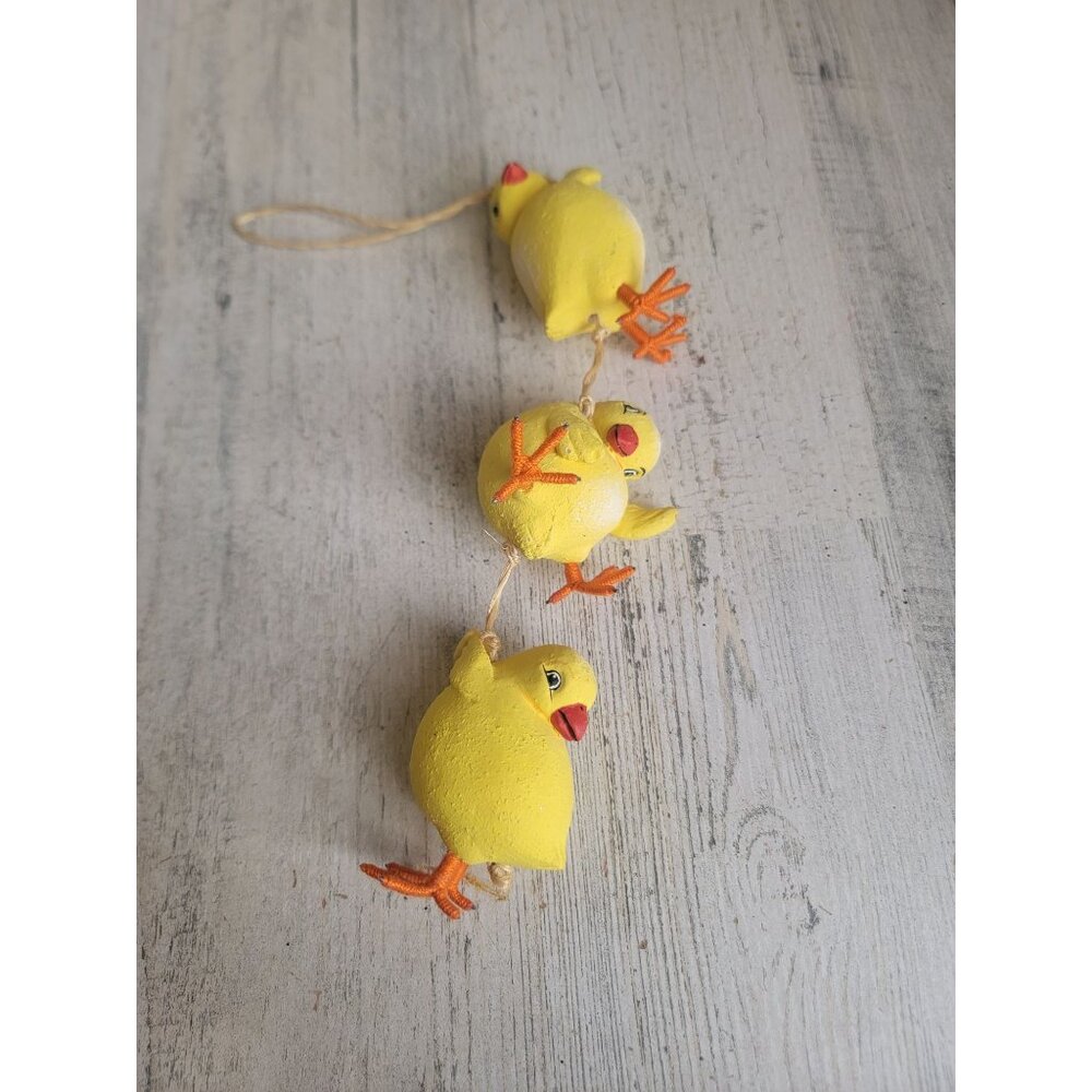 Chicks climbing rope easter ornament unique spring‎ xmas